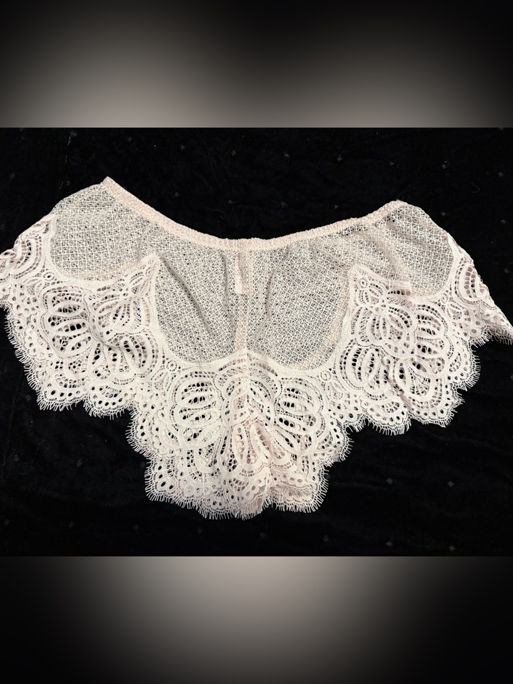Victoria's Secret Blush Lace Boy Short with Scalloped Trim - Picture 1 of 4